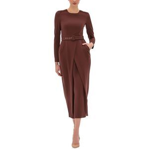 Bgl Womens Midi Dress, Brown